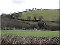 SX8272 : Sports pitches and sewage treatment near Seale-Hayne by Robin Stott