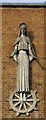 St Katherine, Westway, London W12 - Exterior sculpture