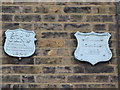 Metal plaques, Keystone Crescent, N1