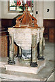 All Saints, Holbeton - Font