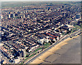 Aerial view of Southend seafront: Westcliff cafes and the Pavilion