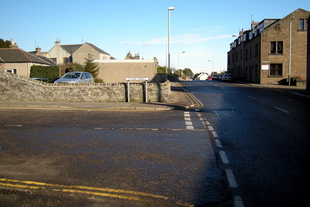 Prior Road, Forfar at its junction with Wyllie Street