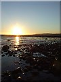 NX3343 : Sunset over Port William Beach by Andrew Gritt