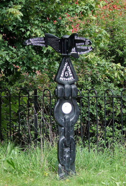 National Cycle Network Signpost near King's Norton, Birmingham
