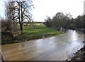 River Stour from the bridge on the A3400