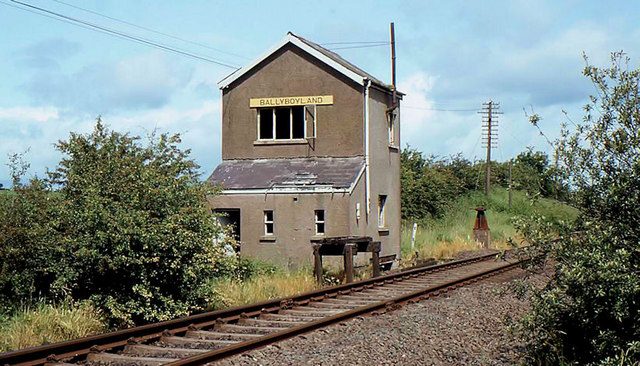 Ballyboyland signal cabin near Ballymoney