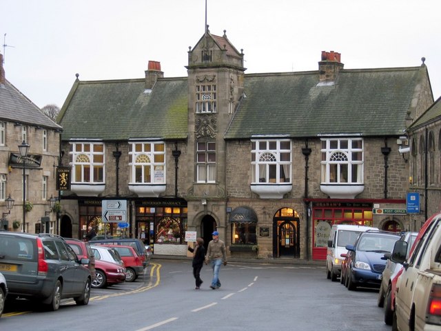 Town Hall and shops, Princes Street, Corbridge
