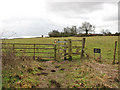 TM3597 : Kissing gate into Stubbs Green Common by Evelyn Simak
