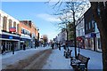 SZ6299 : Gosport under snow - High Street (2) by Barry Shimmon