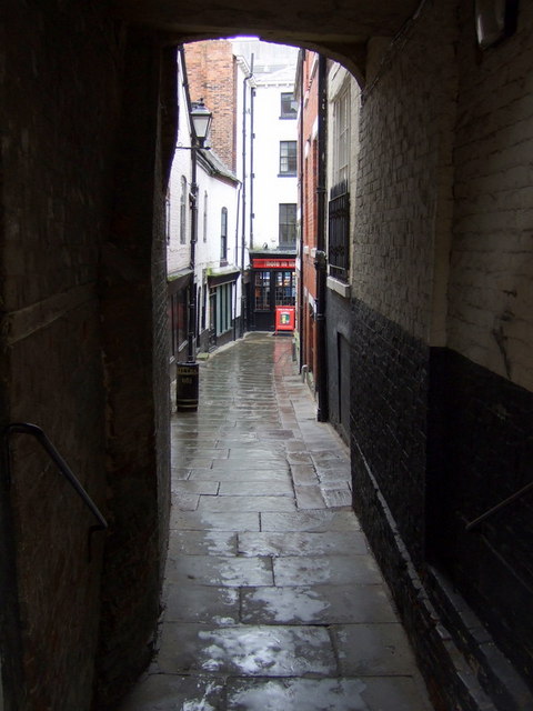The shuts and passages of Shrewsbury: Gullet Passage