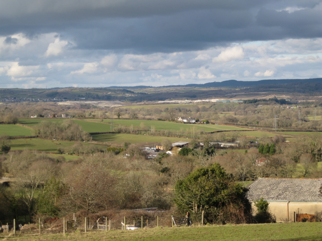 View of the Bovey Basin from Whitehill Road (2/3)