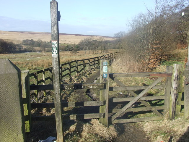 Footpath to Hollinshead Hall from... © Andrew Gritt :: Geograph Britain ...