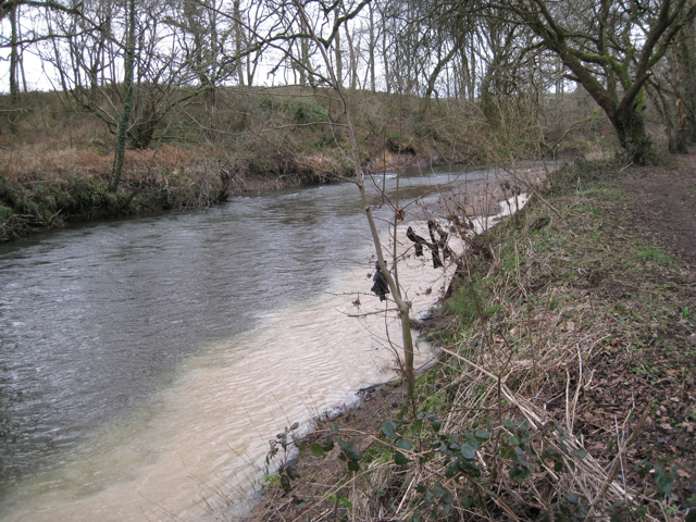 Clay waste polluting the Teign (1/2)