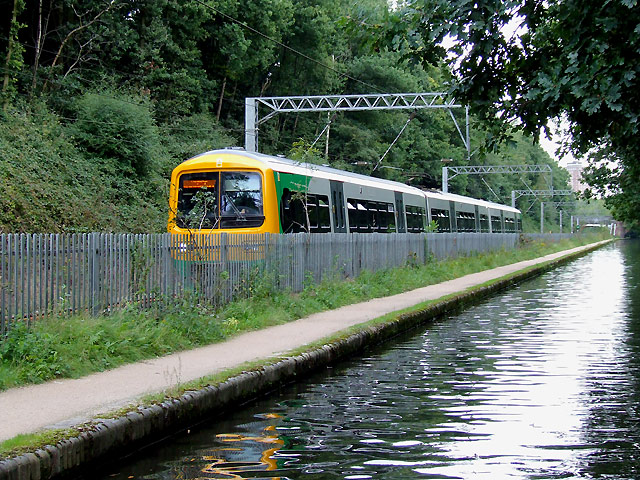 Railway and canal near Birmingham University