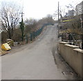 High Street Argoed climbs towards the A4048