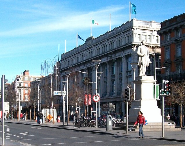 The statue of Sir John Gray outside Clerys in O'Connell Street (Lower)