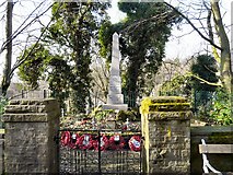 SJ9694 : Godley Hill War Memorial by Gerald England