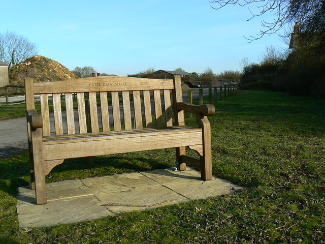 Memorial bench, RAF Blakehill Farm, near Cricklade