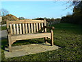 SU0791 : Memorial bench, RAF Blakehill Farm, near Cricklade by Brian Robert Marshall
