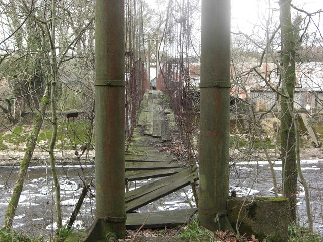 Foot suspension bridge Stair