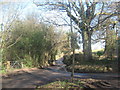 Footpath crosses Farnham Lane