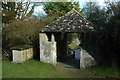 Lych gate to Hawling church