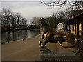 "Leo the Lion" statue, Alexandra Park, North London