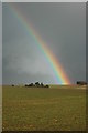 SP0820 : Rainbow over the Cotswolds by Philip Halling
