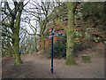 Signpost on The Sandstone Trail