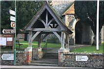 TQ5465 : Lych gate, St Martin's Church by N Chadwick