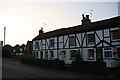 Mock half timbered cottages, Station Rd