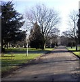 Road within Colchester Cemetery