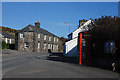 Houses and telephone box, Rhoslefain