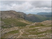 NY2307 : The descent from Esk Pike towards Esk Hause by Bill Boaden