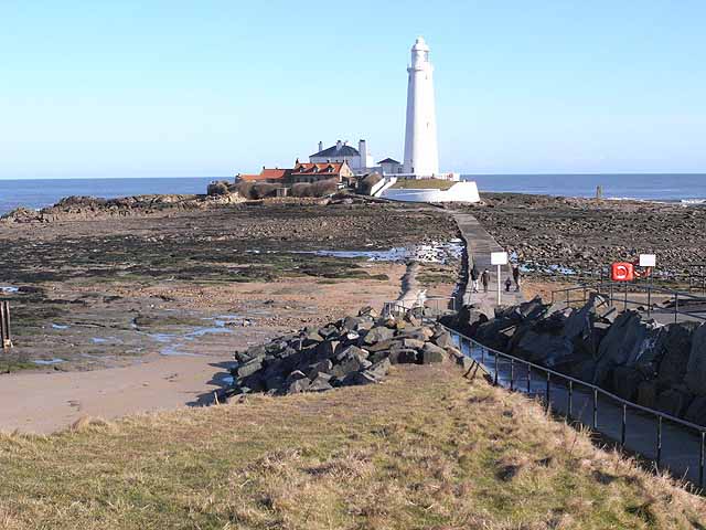 The causeway to St Mary's Island