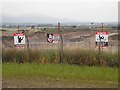 Perimeter fences, Cowieshall Quarry