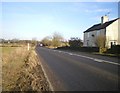 The Morridge Side milepost in its setting on the A523