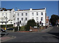 Georgian town houses on Magdalen Road, Exeter