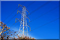 Pylon and power lines near Lisburn (2)