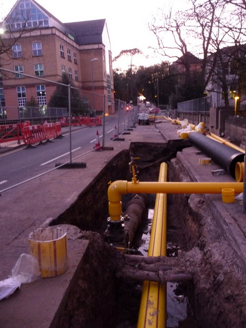 Bournemouth: St. Stephens Road dug up