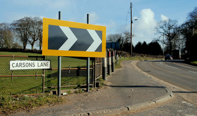 Carson's Lane sign near Lisburn