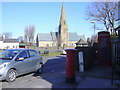 Postbox and Telephone Box, Wrea Green, Lancashire