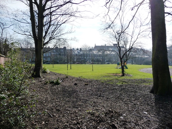 The edge of the park, off Summerhill Grove