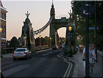 TQ2378 : Hammersmith Bridge Road by Chris Gunns