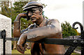 J2753 : Harry Ferguson statue near Dromore and Hillsborough (1) by Albert Bridge