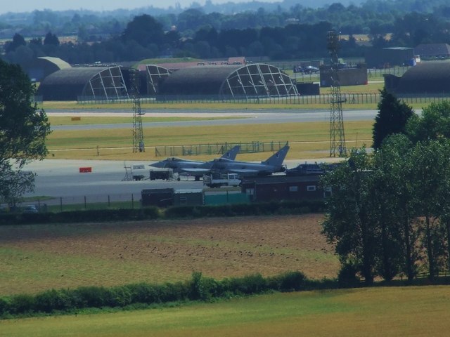 Long Lens View of RAF Coningsby taken... © Mark Holland :: Geograph ...