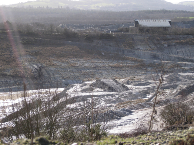 Looking southwest across White Pit Quarry