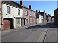 Crowle - A161 passing the entrance to Tesco Express