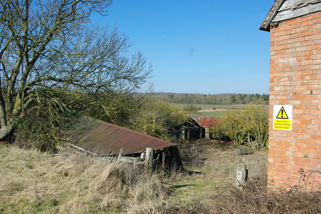 Range of derelict farm buildings