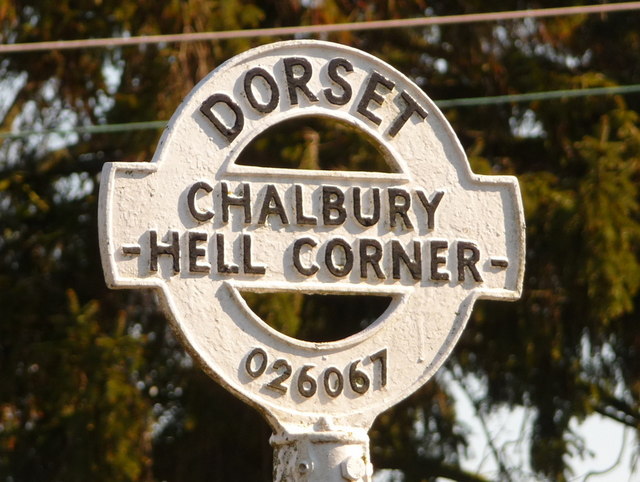 Chalbury Common: finger-post detail